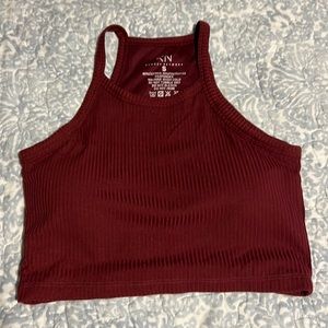 Wine Red Klassy Network Crop top